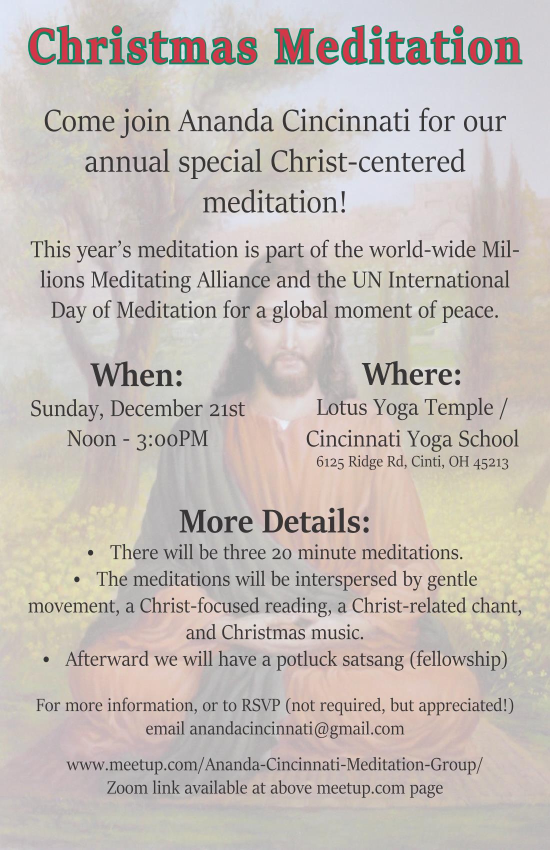 Annual Christmas Meditation